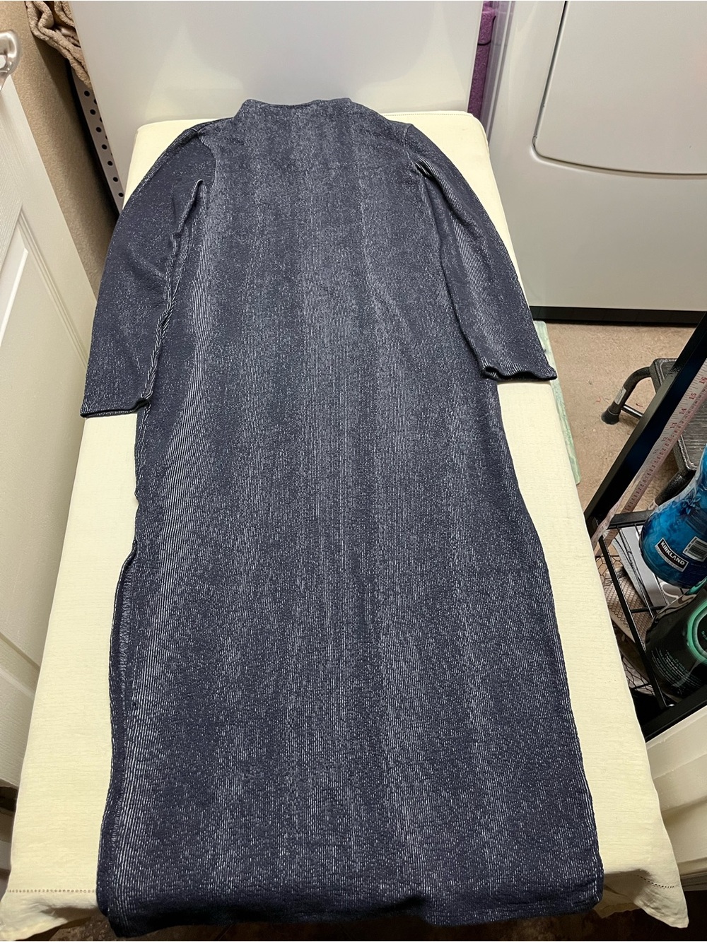 French Connection size 8 ribbed mock neck maxi dress - Picture 3 of 14
